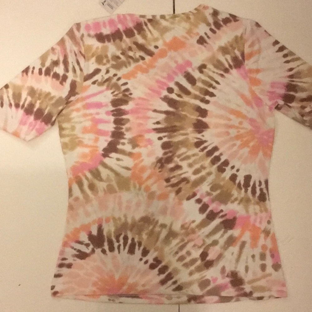 Lands End Short Sleeve Tye Dye Top. XS, S , M - Picture 2 of 5